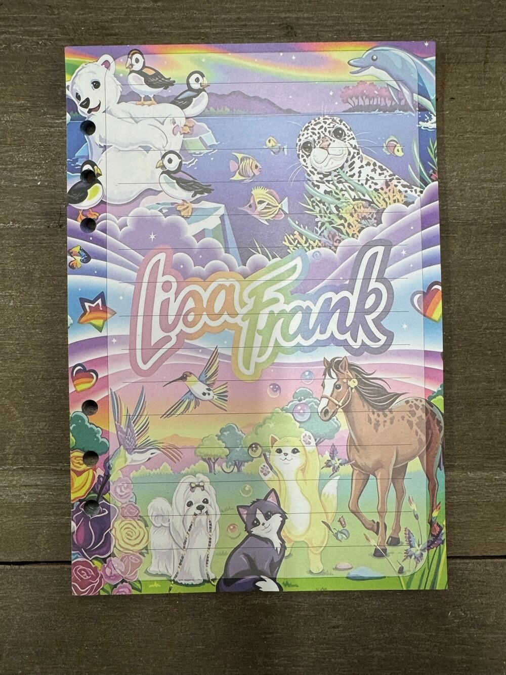 Lisa Frank Size A5 Refill Stationery Paper